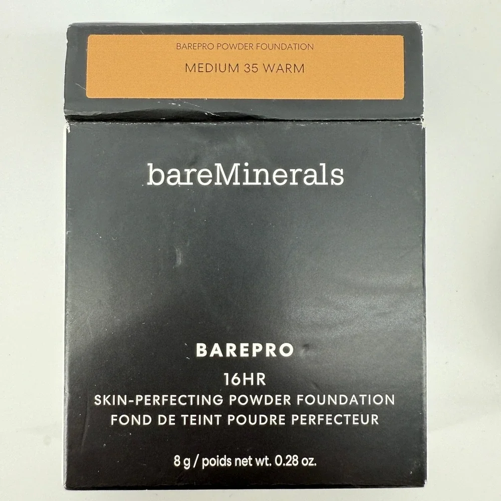 bareMinerals BarePro 16HR Skin-Perfecting Powder Foundation Medium 35‎ Warm New